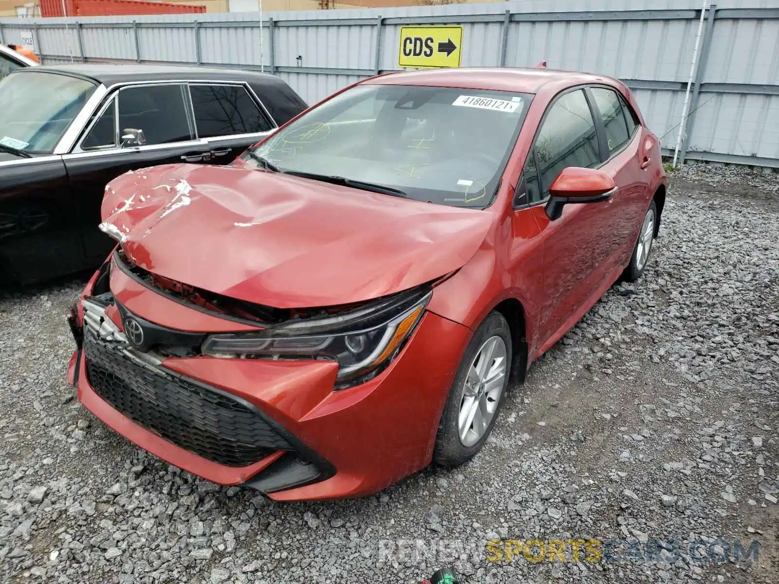 2 Photograph of a damaged car JTNK4RBEXK3062240 TOYOTA COROLLA 2019