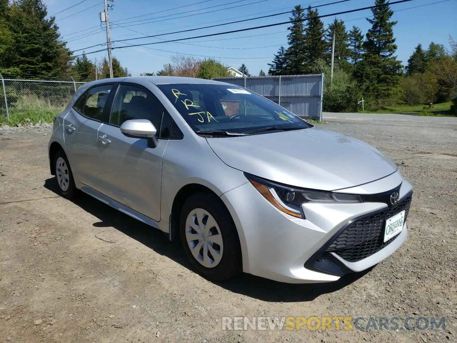 1 Photograph of a damaged car JTNK4RBEXK3062366 TOYOTA COROLLA 2019