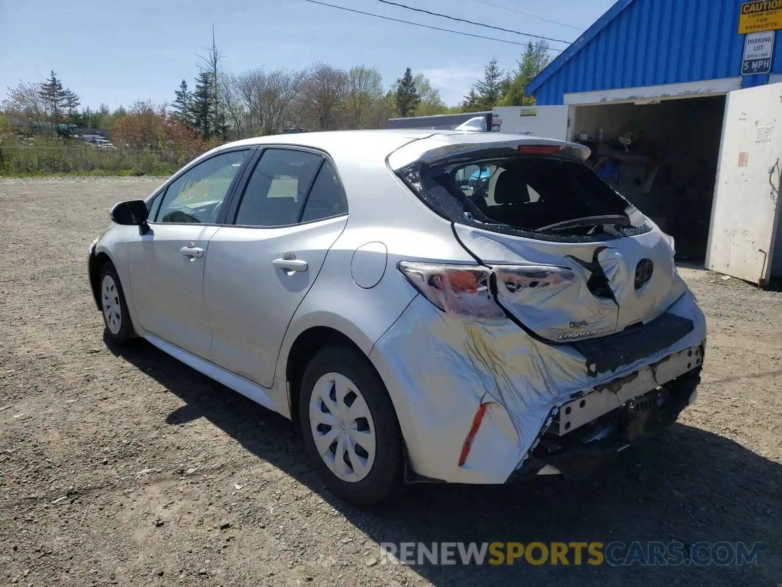 3 Photograph of a damaged car JTNK4RBEXK3062366 TOYOTA COROLLA 2019