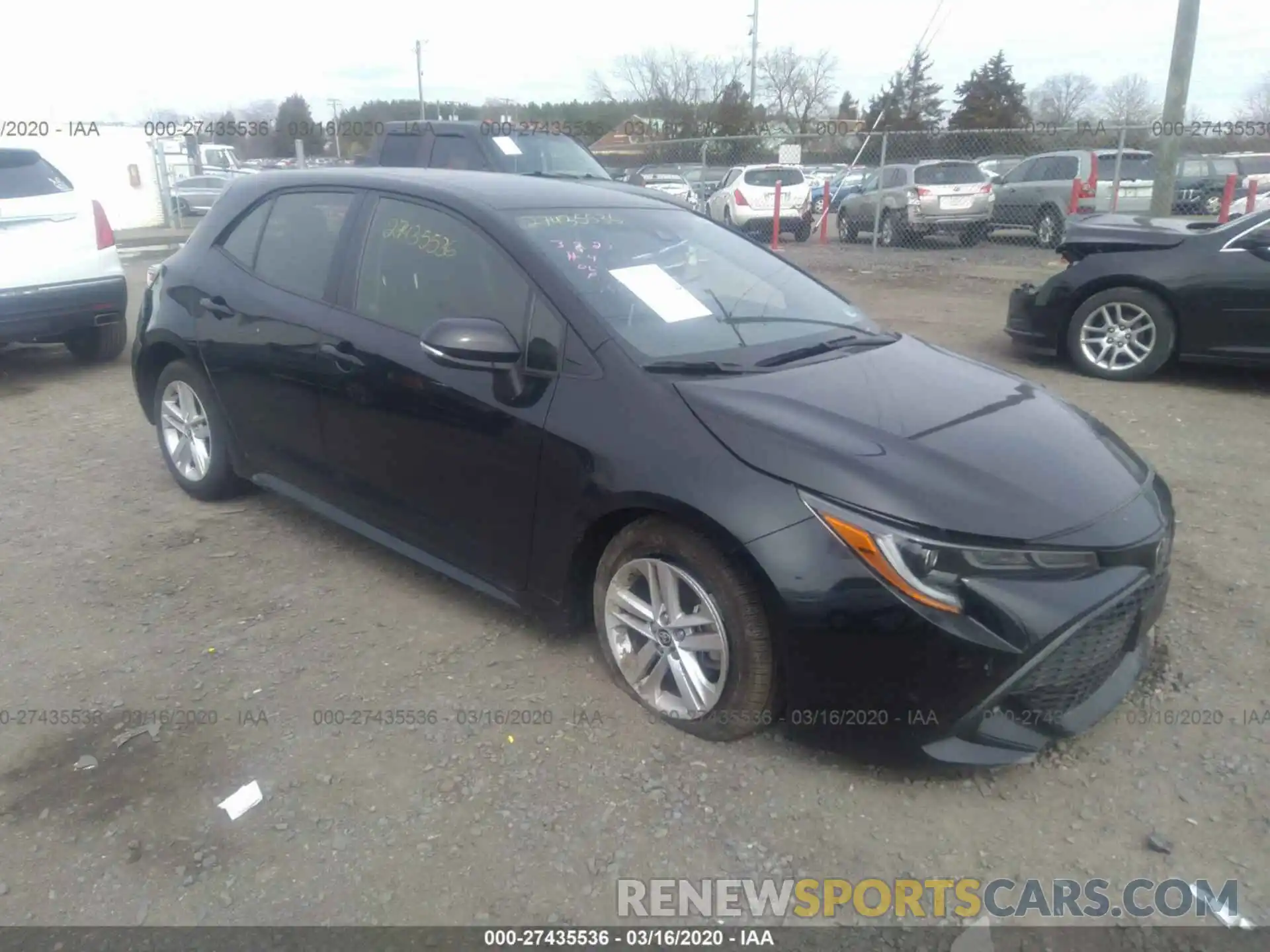 1 Photograph of a damaged car JTNK4RBEXK3063565 TOYOTA COROLLA 2019