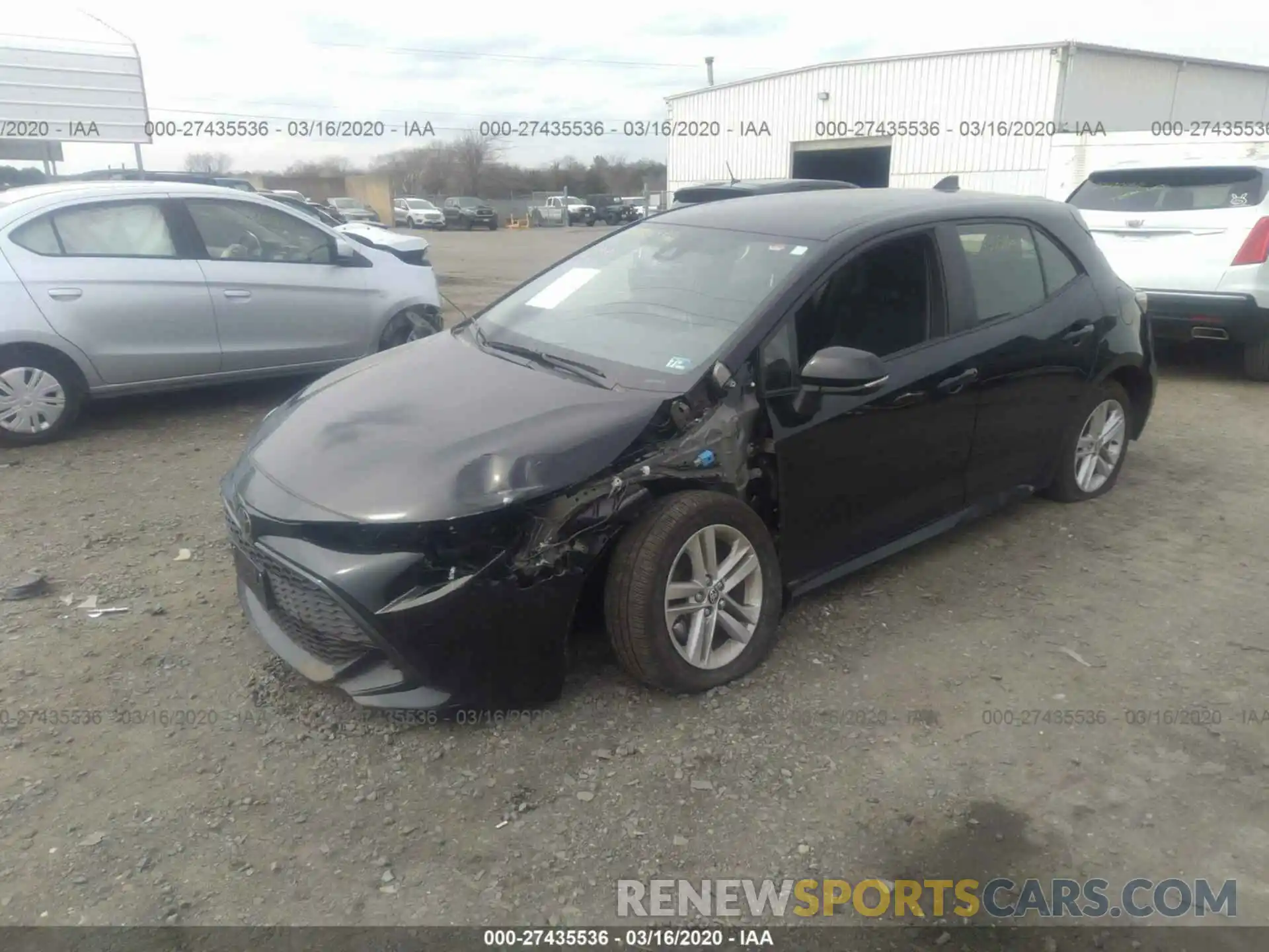 2 Photograph of a damaged car JTNK4RBEXK3063565 TOYOTA COROLLA 2019