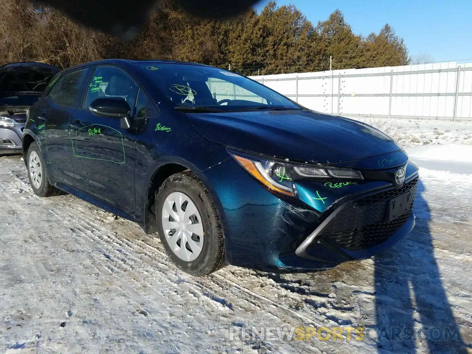 1 Photograph of a damaged car JTNK4RBEXK3064568 TOYOTA COROLLA 2019