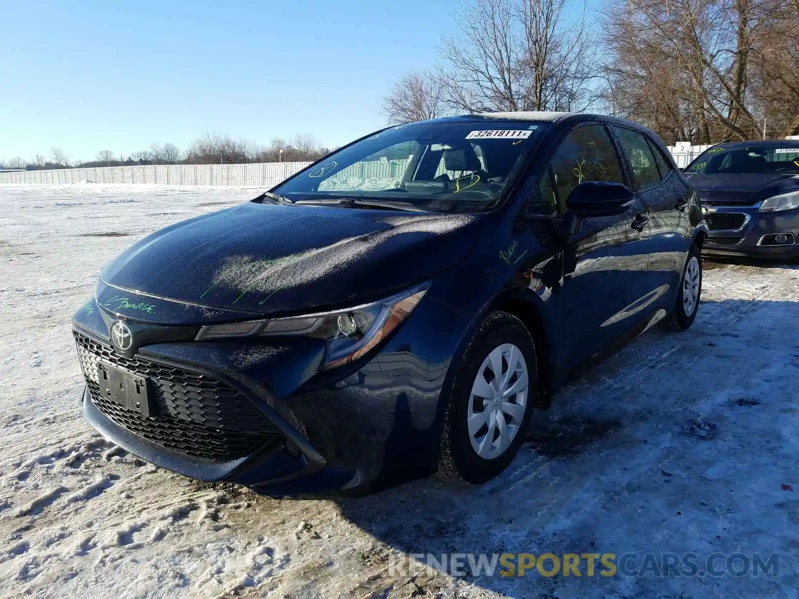 2 Photograph of a damaged car JTNK4RBEXK3064568 TOYOTA COROLLA 2019