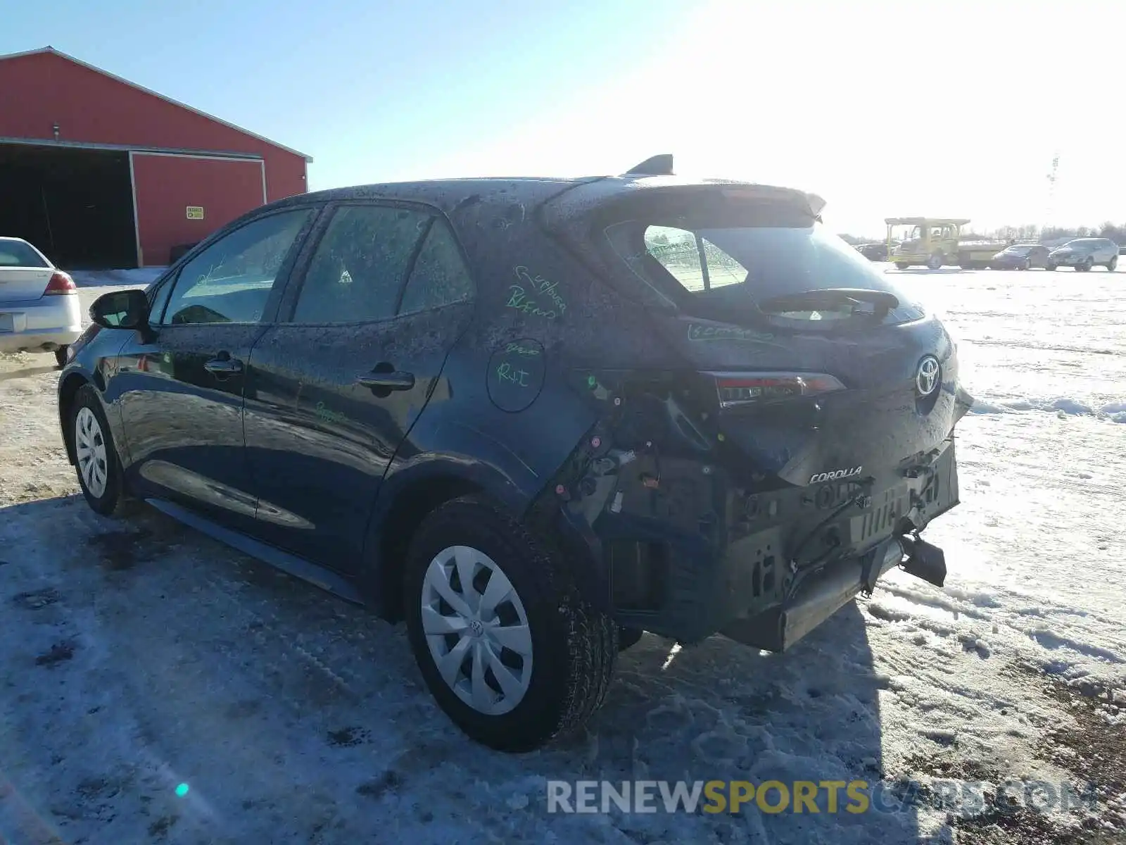 3 Photograph of a damaged car JTNK4RBEXK3064568 TOYOTA COROLLA 2019