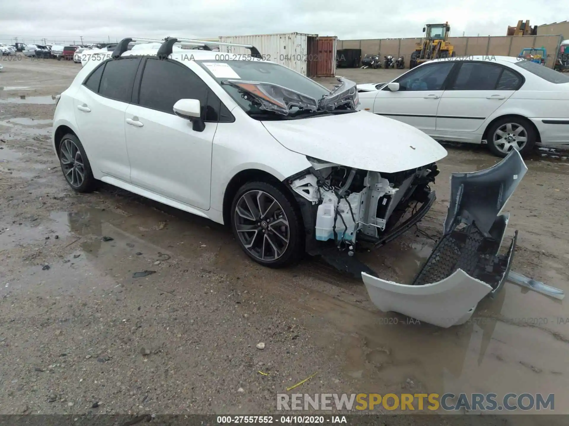 1 Photograph of a damaged car JTNK4RBEXK3064781 TOYOTA COROLLA 2019