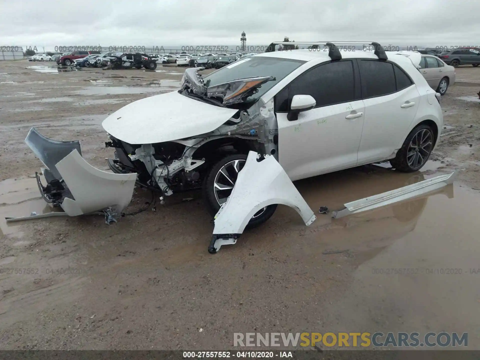 2 Photograph of a damaged car JTNK4RBEXK3064781 TOYOTA COROLLA 2019