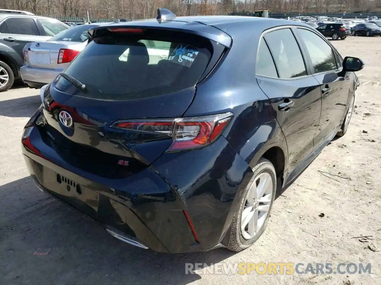 4 Фотография поврежденного автомобиля JTNK4RBEXK3065199 TOYOTA COROLLA 2019