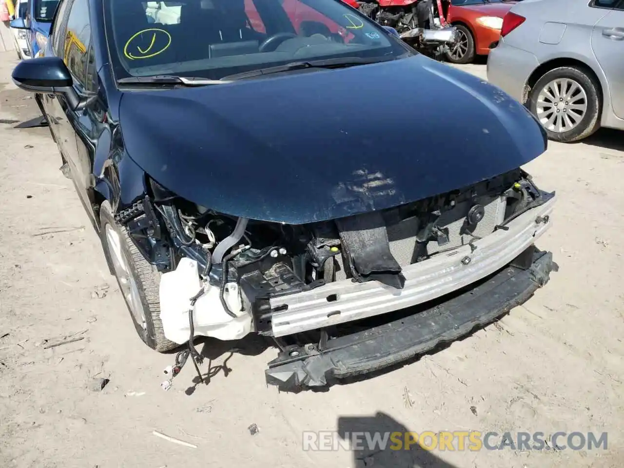 9 Photograph of a damaged car JTNK4RBEXK3065199 TOYOTA COROLLA 2019