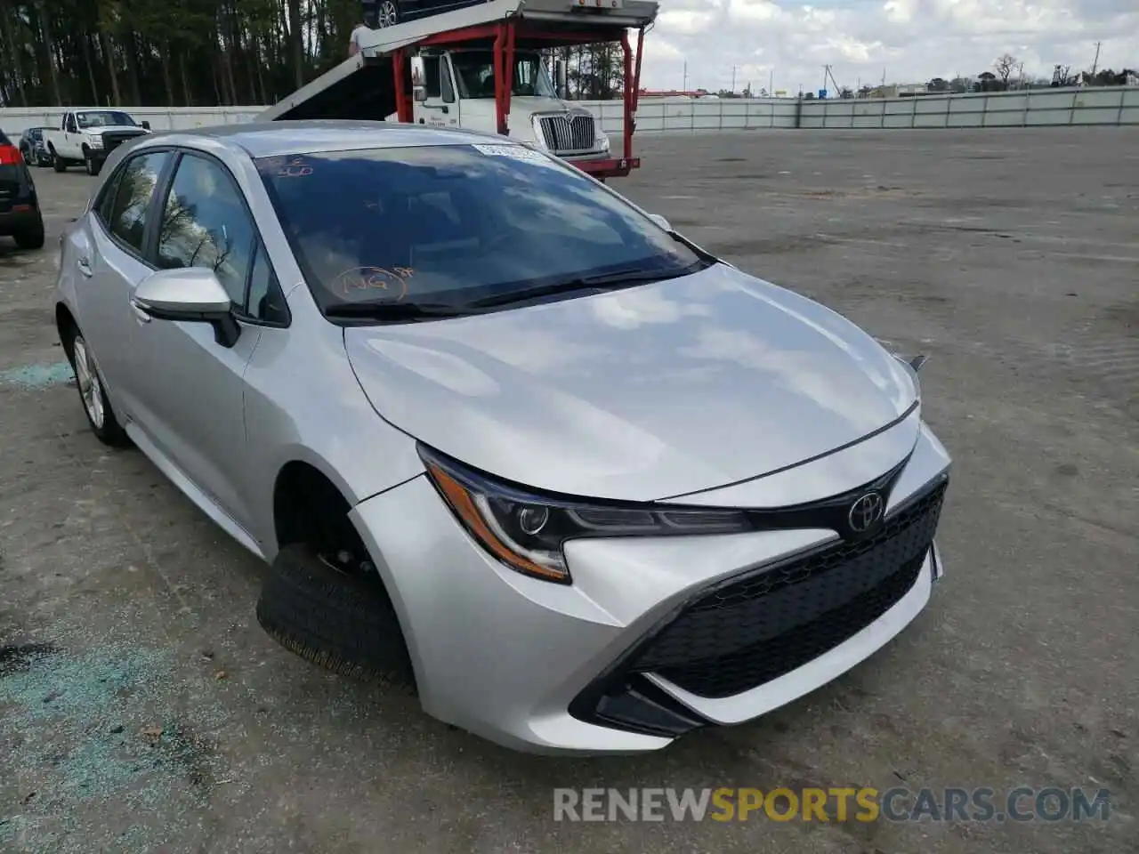 1 Photograph of a damaged car JTNK4RBEXK3068362 TOYOTA COROLLA 2019