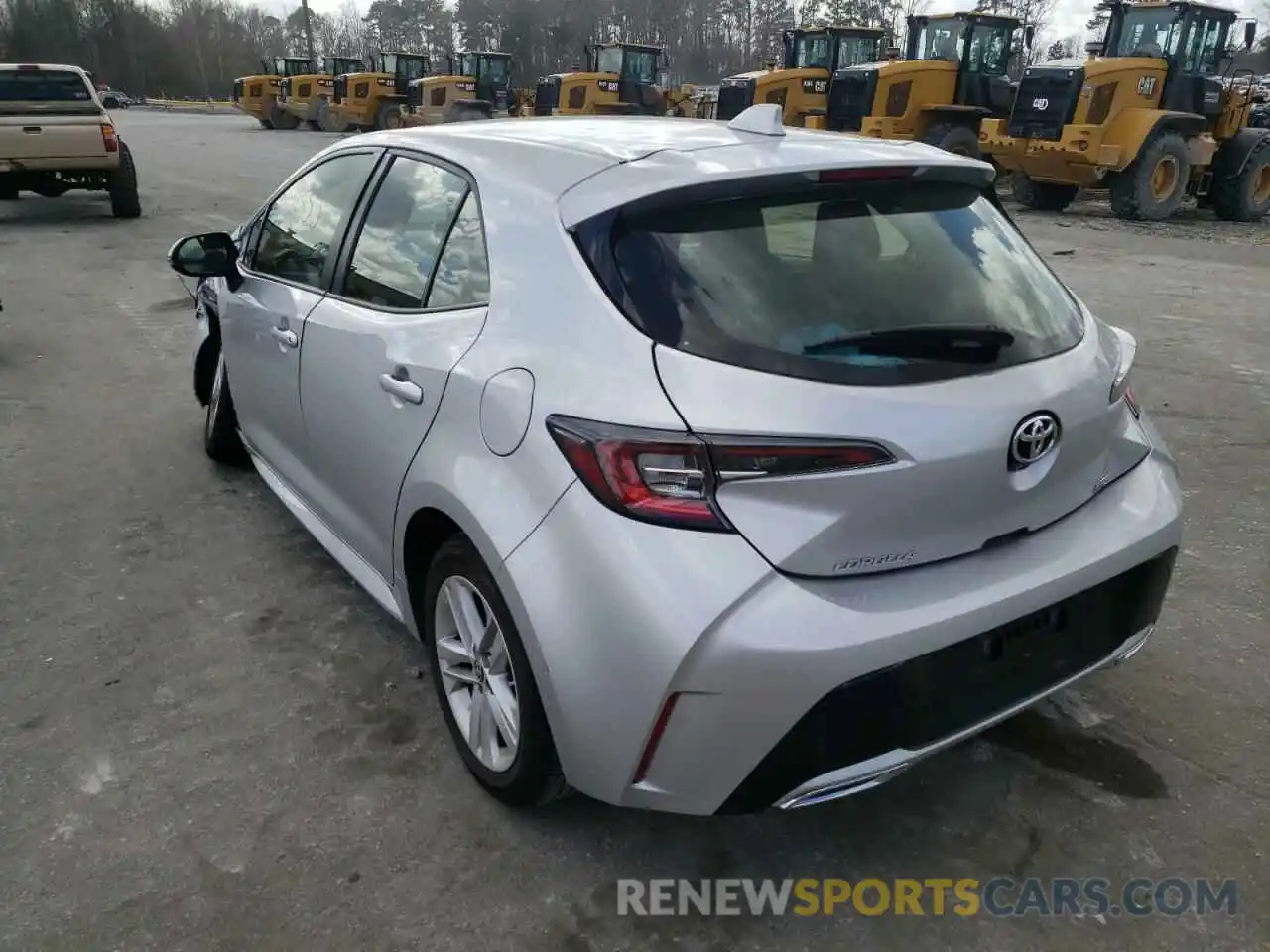 3 Photograph of a damaged car JTNK4RBEXK3068362 TOYOTA COROLLA 2019