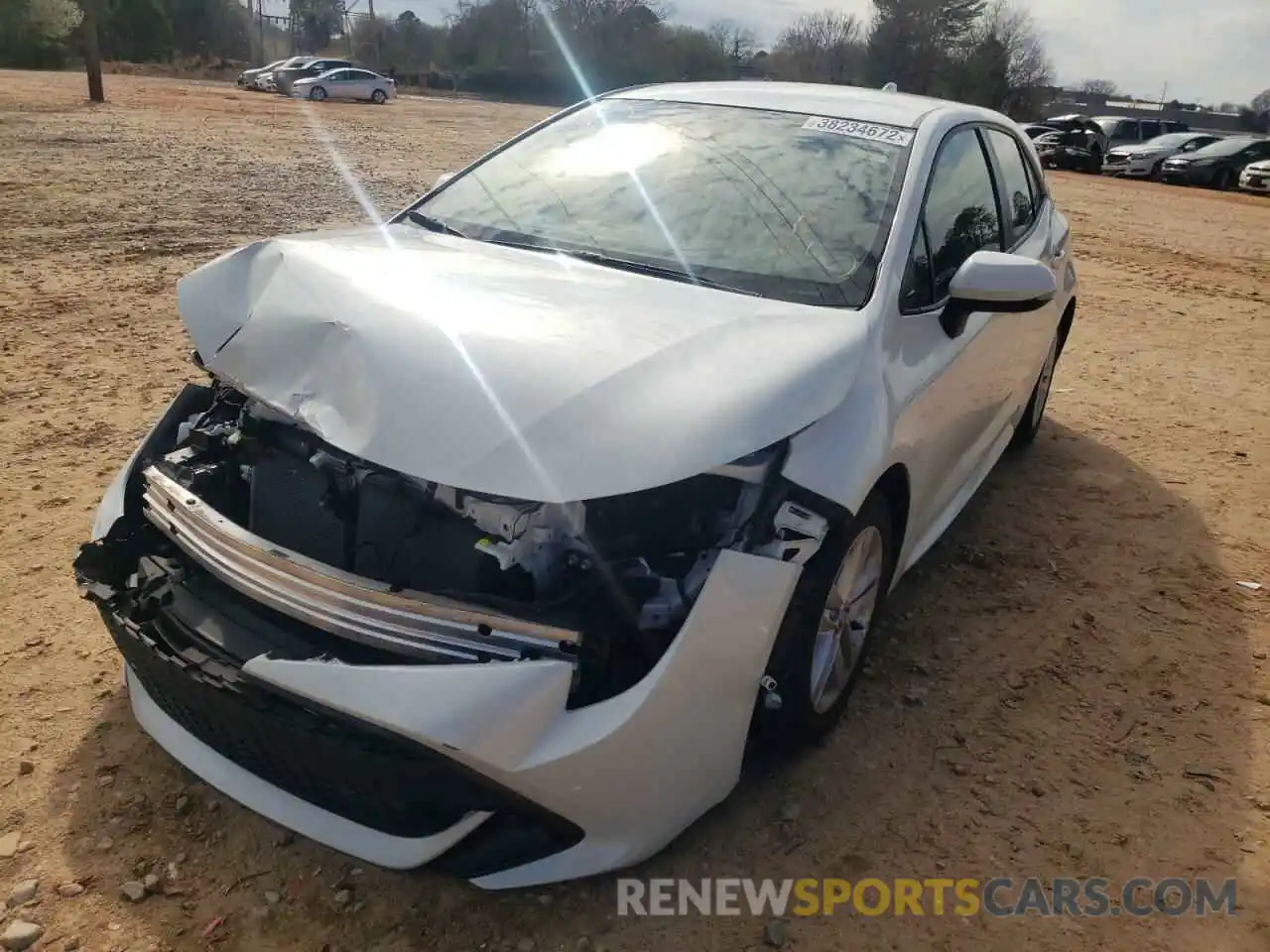 2 Photograph of a damaged car JTNK4RBEXK3069074 TOYOTA COROLLA 2019