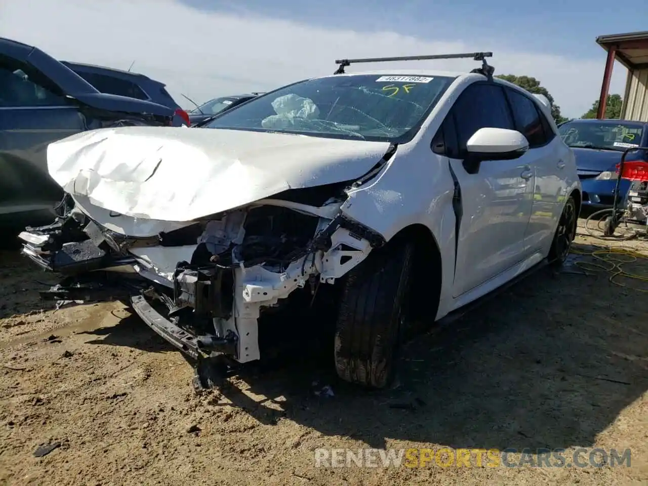 2 Photograph of a damaged car JTNK4RBEXK3069513 TOYOTA COROLLA 2019