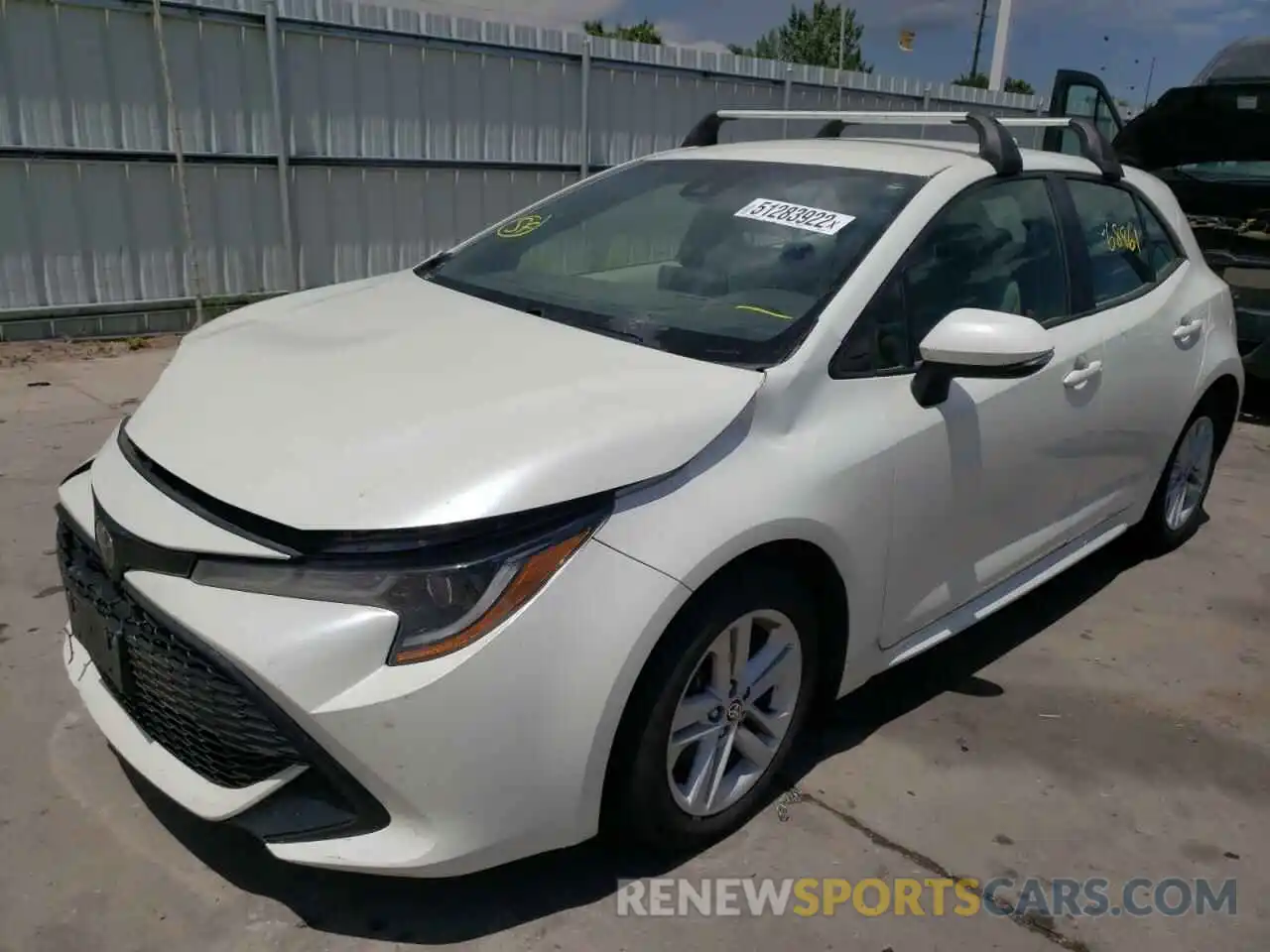 2 Photograph of a damaged car JTNK4RBEXK3070337 TOYOTA COROLLA 2019