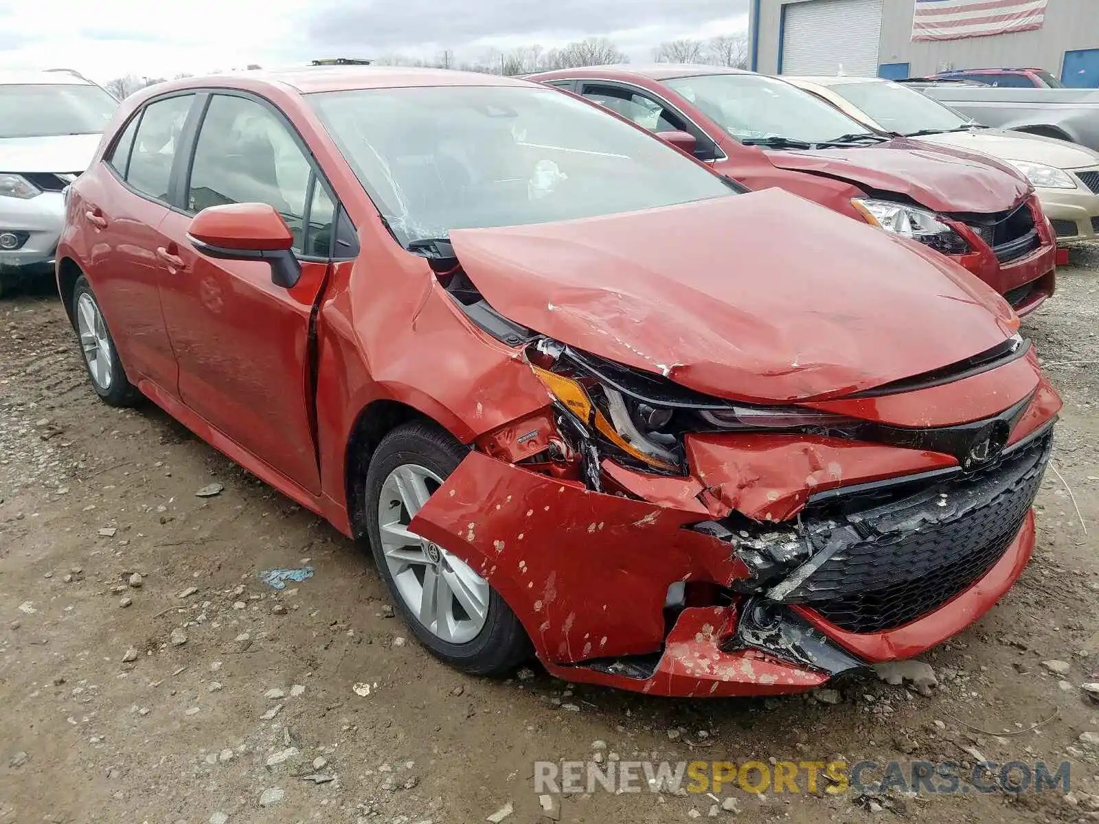 1 Photograph of a damaged car JTNK4RBEXK3073237 TOYOTA COROLLA 2019