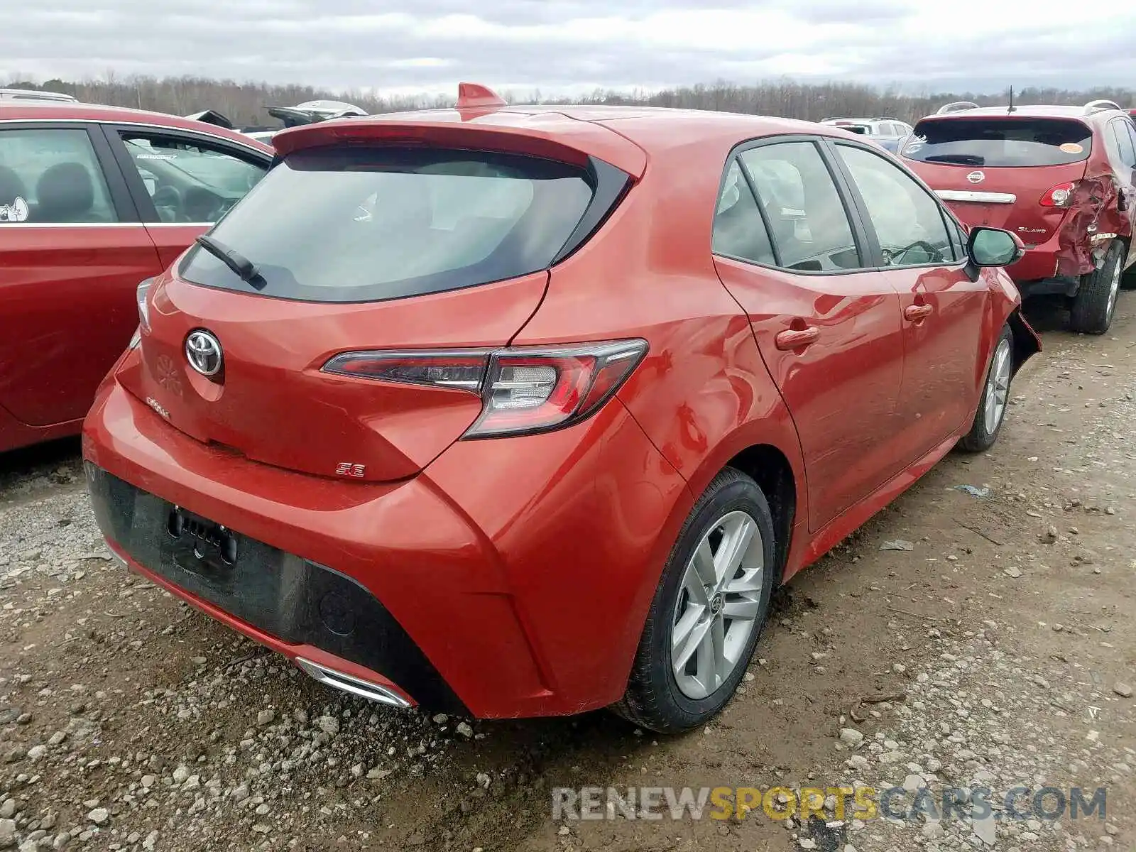 4 Photograph of a damaged car JTNK4RBEXK3073237 TOYOTA COROLLA 2019