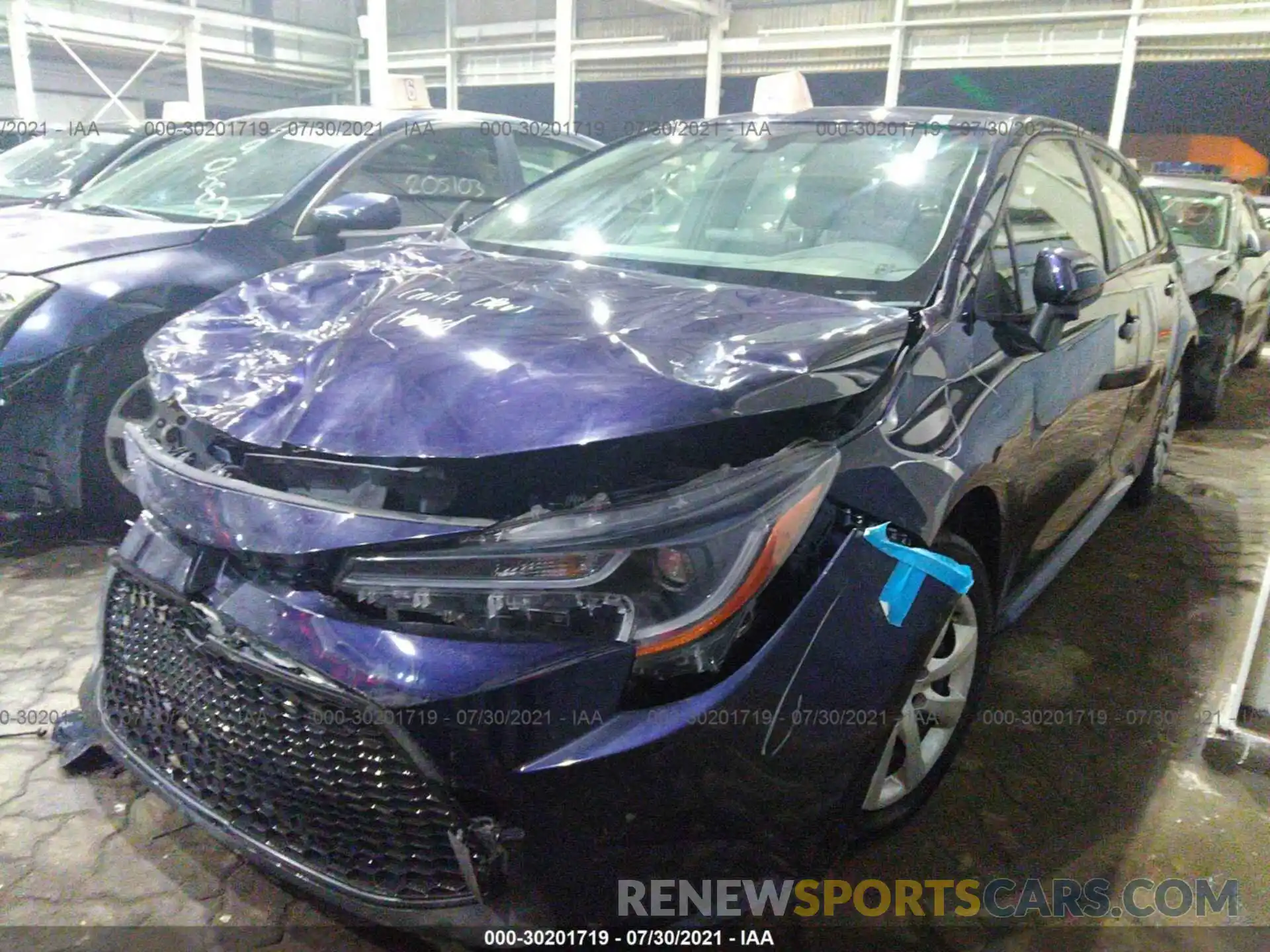 2 Photograph of a damaged car 000EPRAE8LJ081456 TOYOTA COROLLA 2020