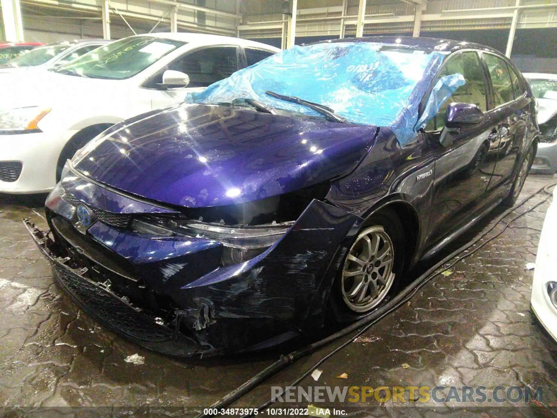 2 Photograph of a damaged car 00DEBRBEXLJ018839 TOYOTA COROLLA 2020