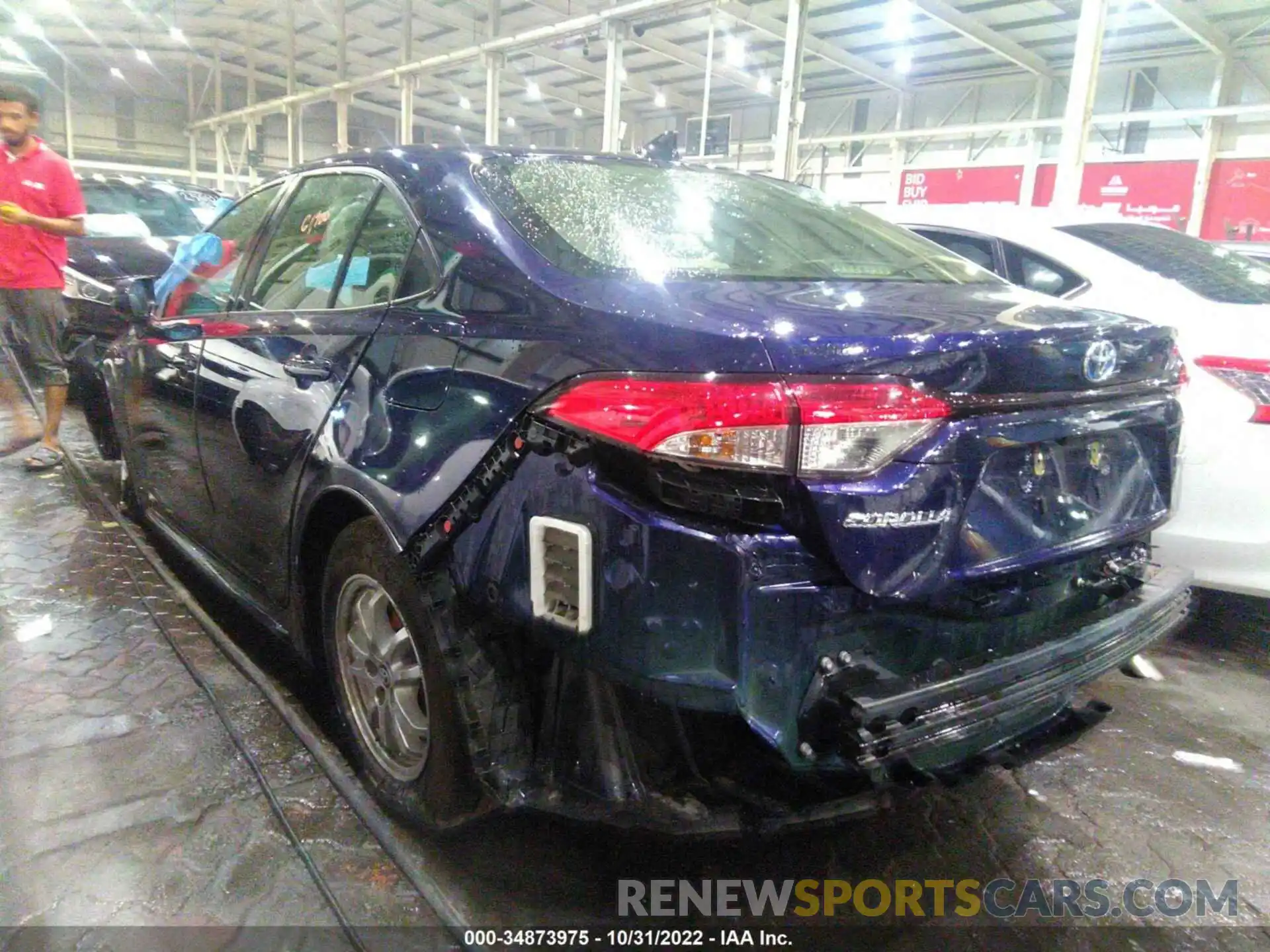 3 Photograph of a damaged car 00DEBRBEXLJ018839 TOYOTA COROLLA 2020