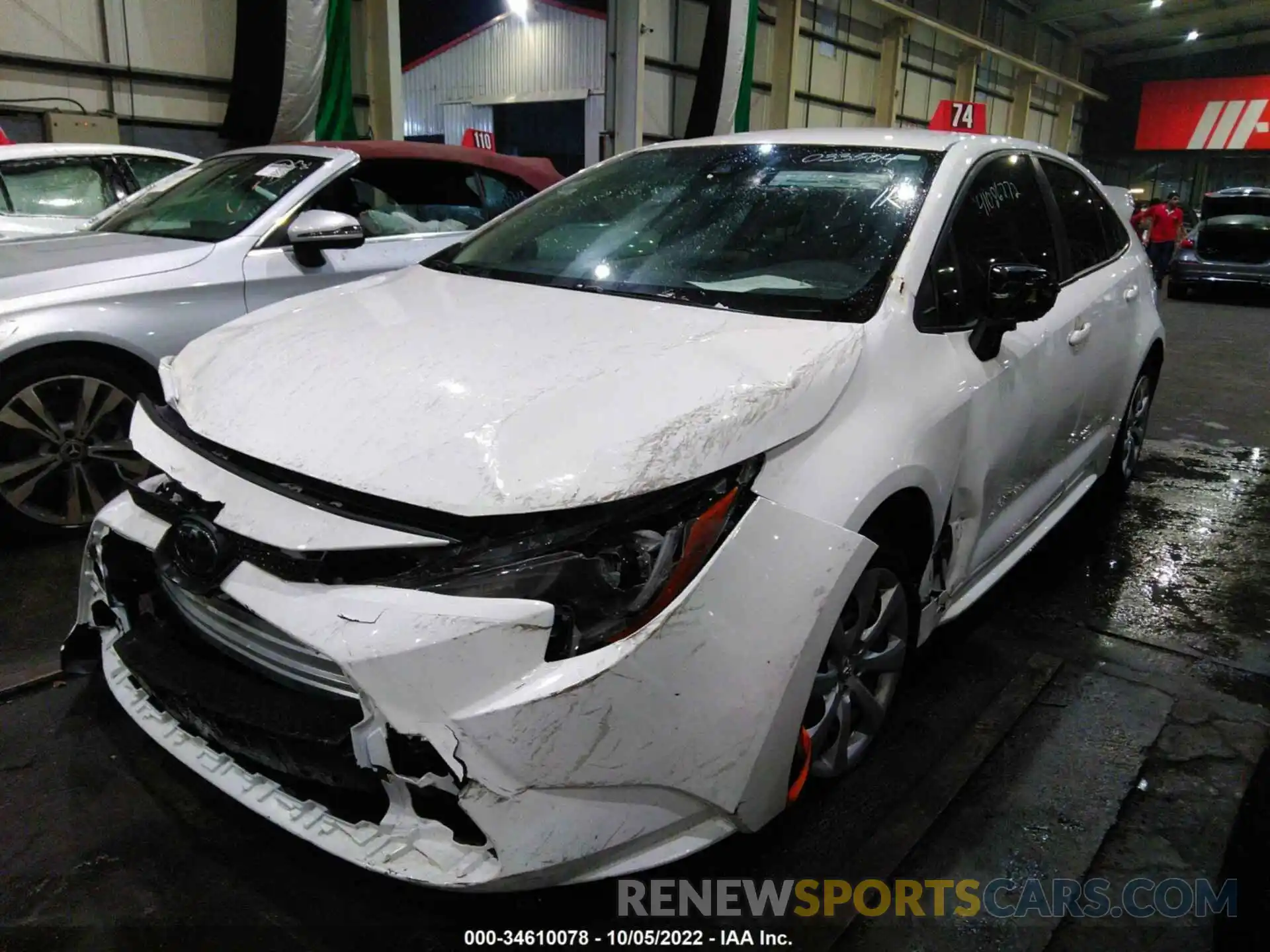 2 Photograph of a damaged car 00DEPRAE6LJ033504 TOYOTA COROLLA 2020