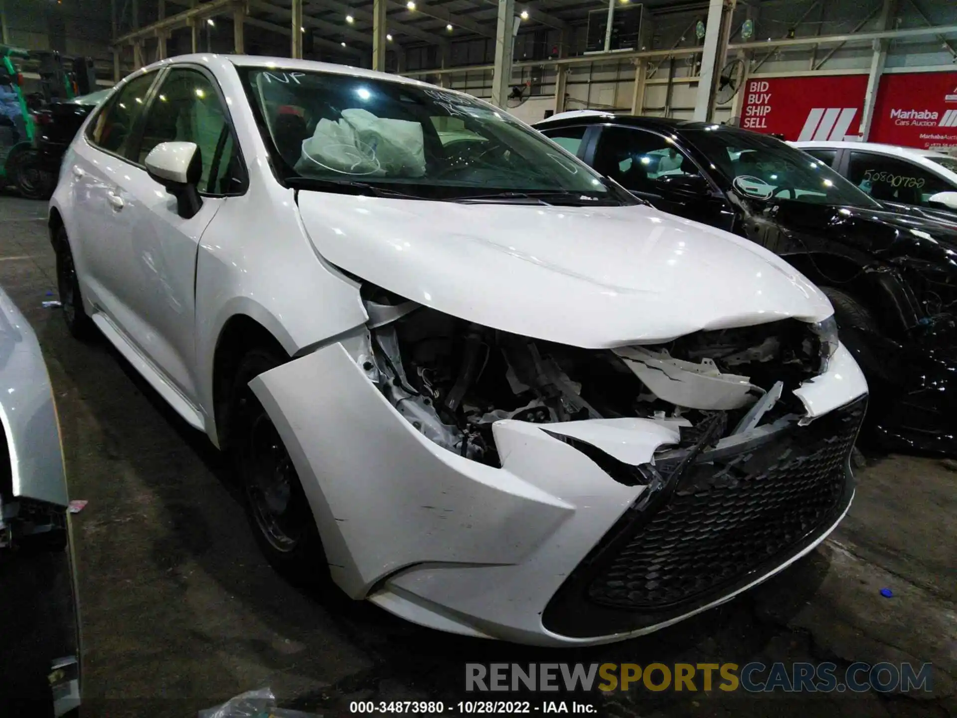 1 Photograph of a damaged car 00DEPRAE8LJ081067 TOYOTA COROLLA 2020