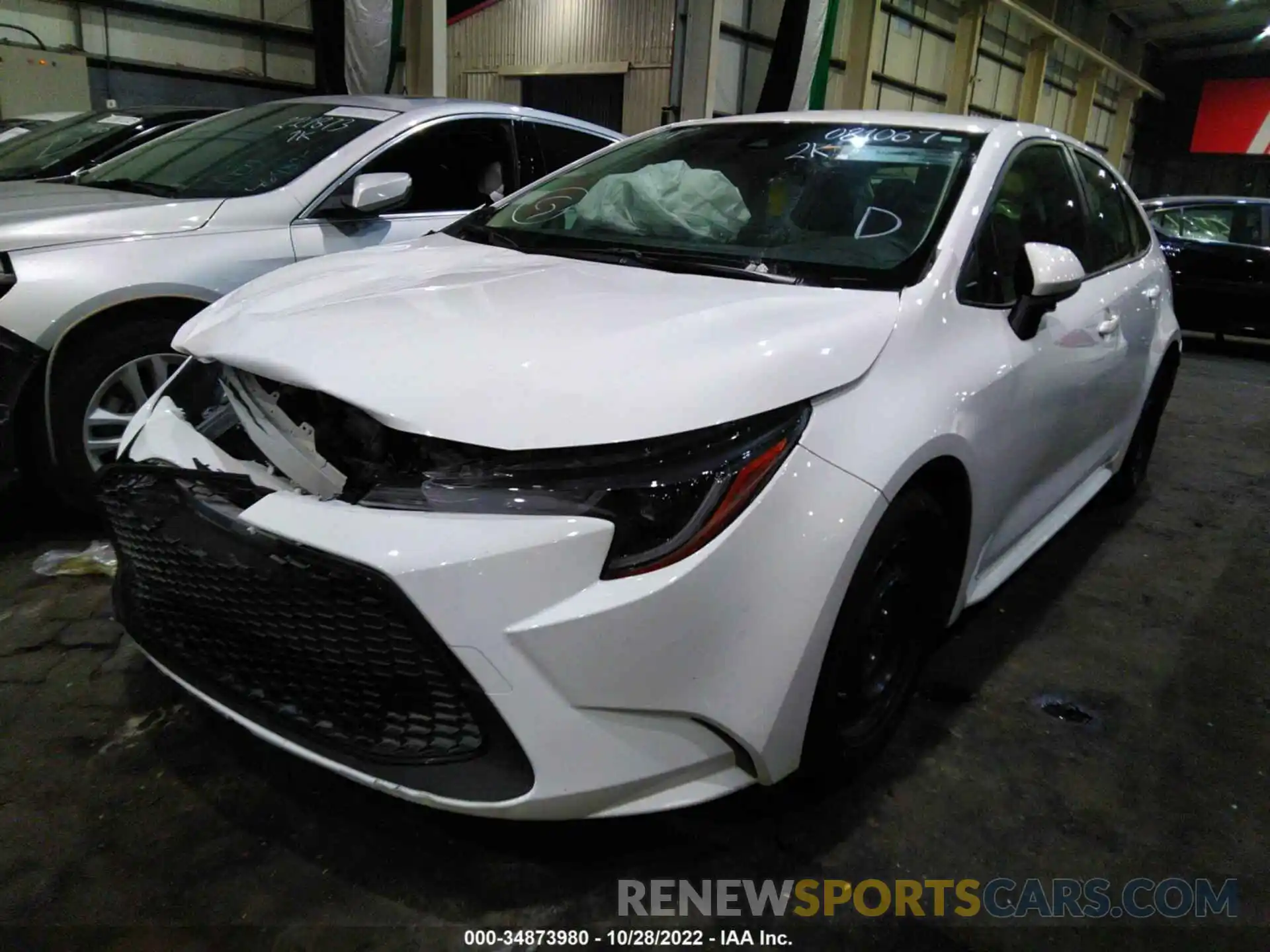 2 Photograph of a damaged car 00DEPRAE8LJ081067 TOYOTA COROLLA 2020