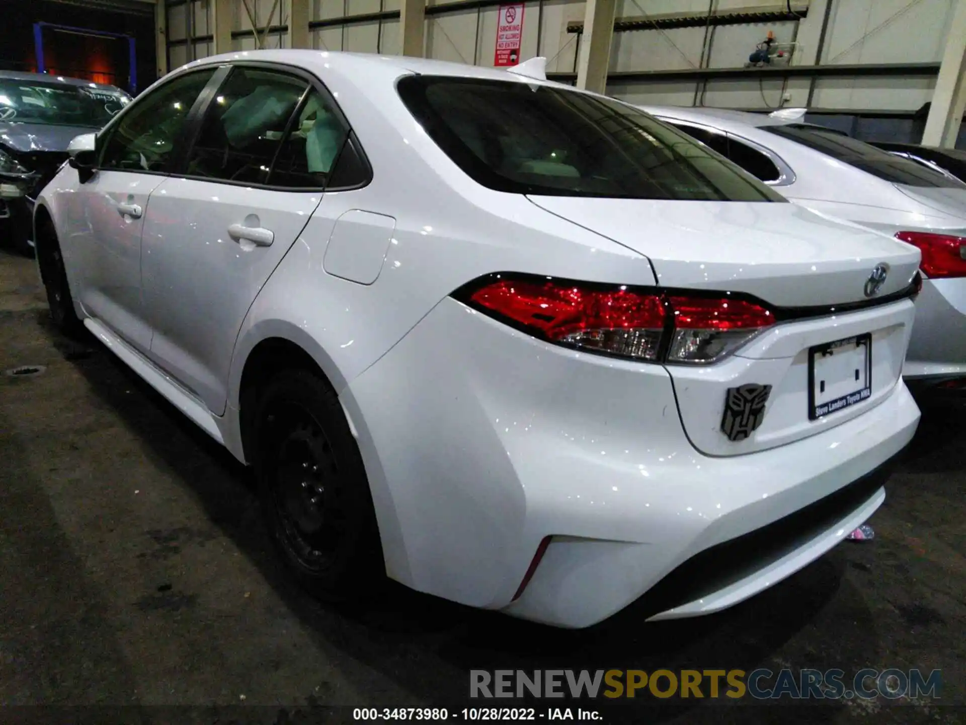 3 Photograph of a damaged car 00DEPRAE8LJ081067 TOYOTA COROLLA 2020