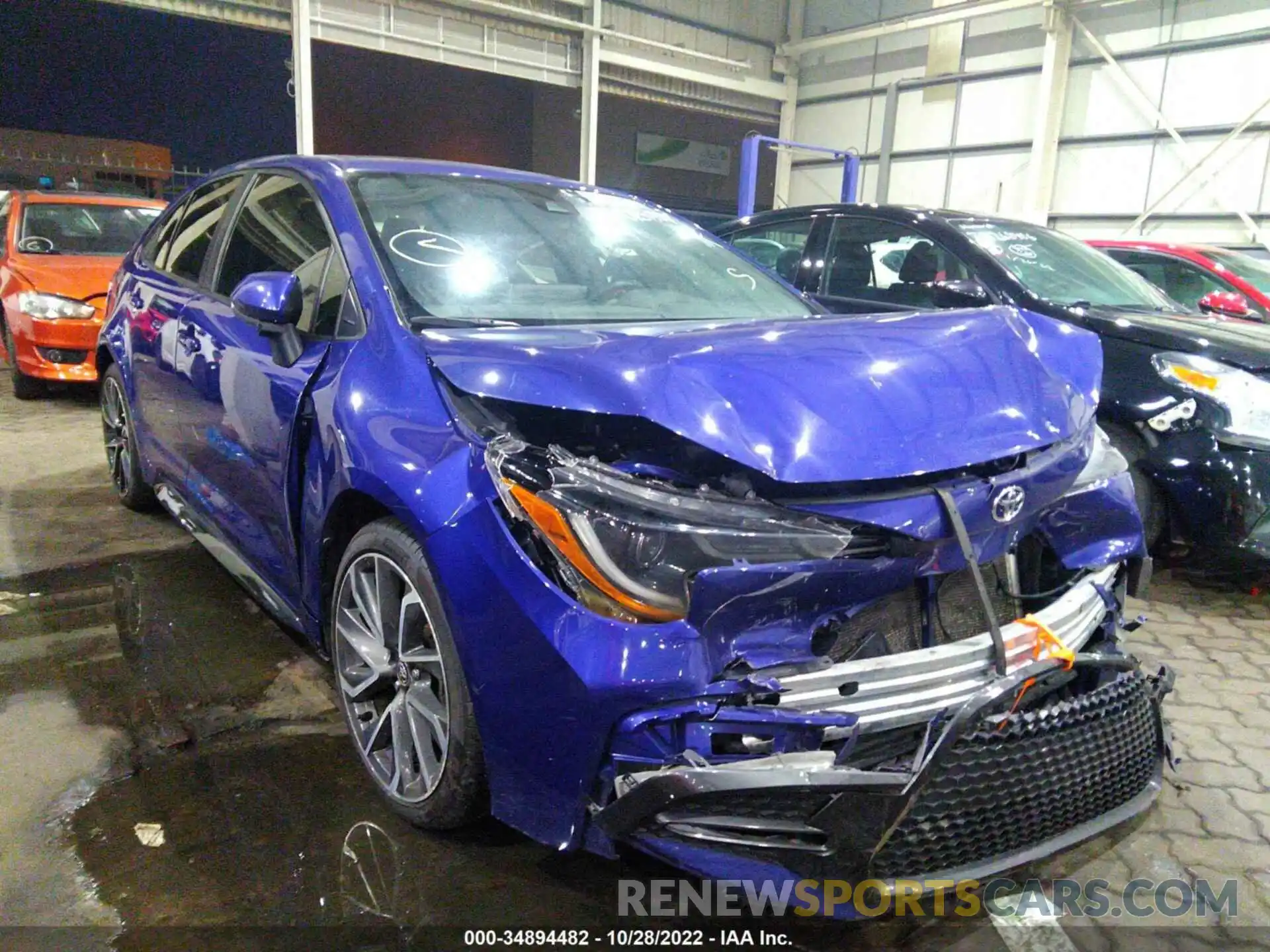 1 Photograph of a damaged car 00DP4RCE3LJ013841 TOYOTA COROLLA 2020