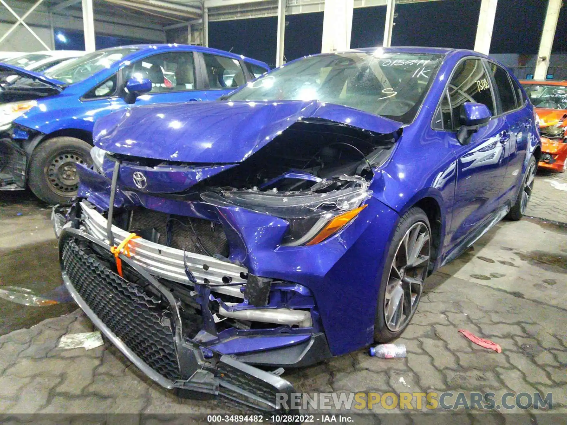 2 Photograph of a damaged car 00DP4RCE3LJ013841 TOYOTA COROLLA 2020