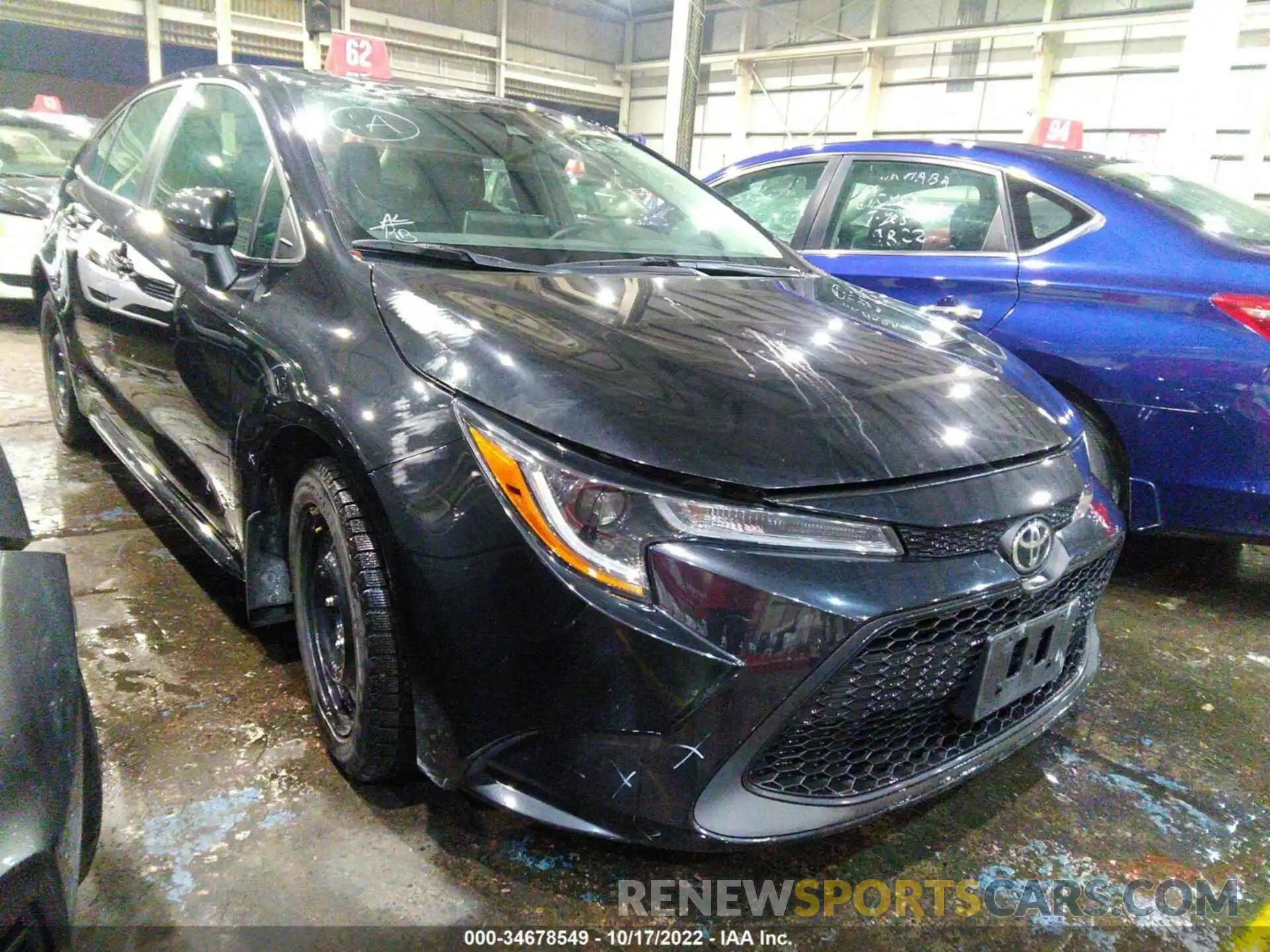 1 Photograph of a damaged car 00FBPRBE2LP126436 TOYOTA COROLLA 2020