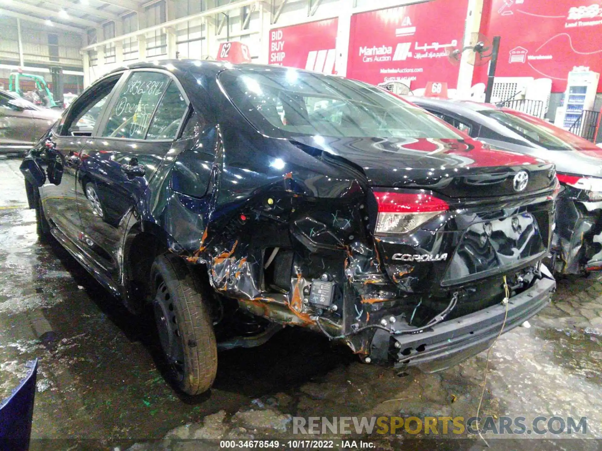 3 Photograph of a damaged car 00FBPRBE2LP126436 TOYOTA COROLLA 2020