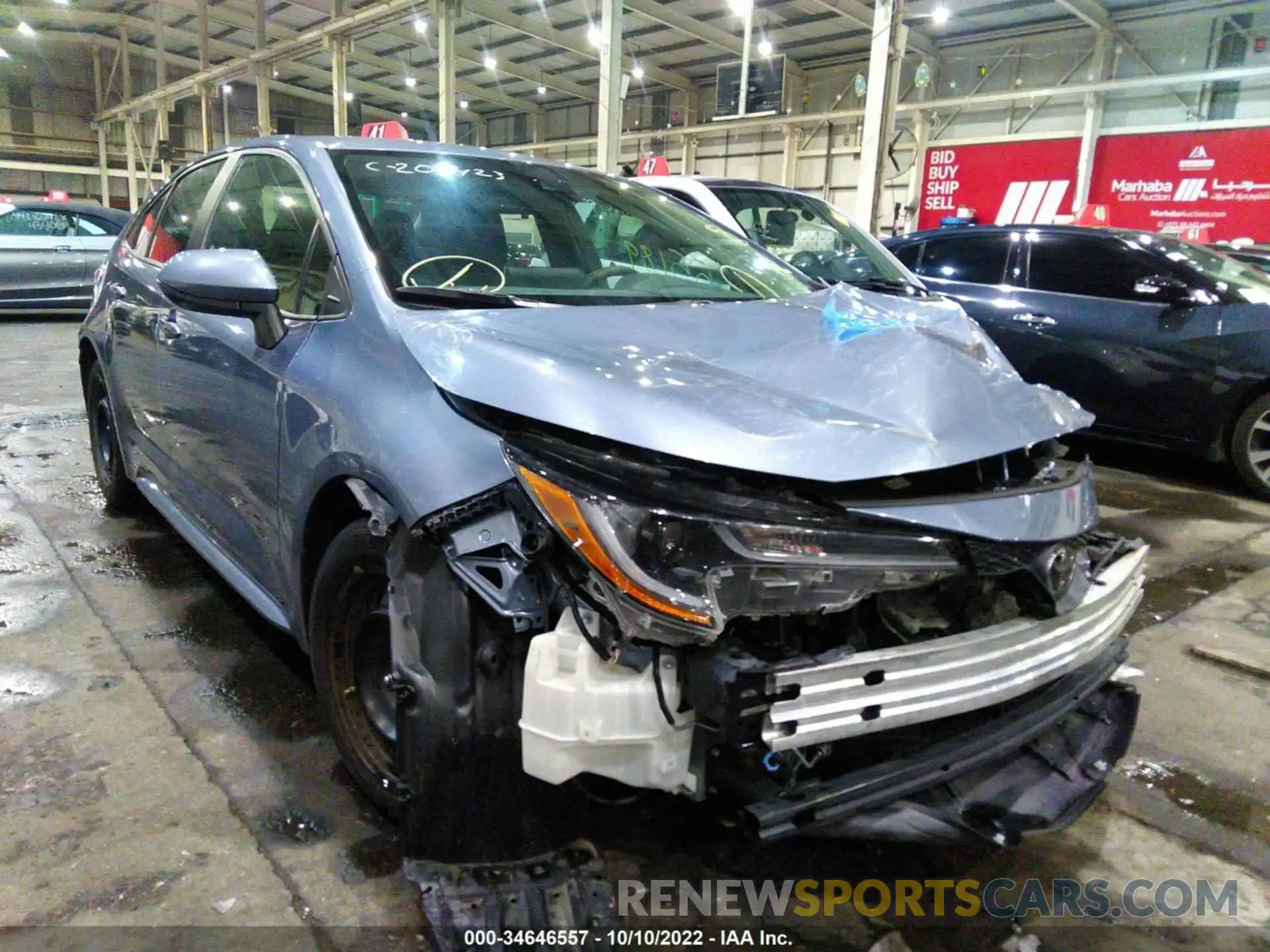 1 Photograph of a damaged car 00FEPRAE1LP096148 TOYOTA COROLLA 2020