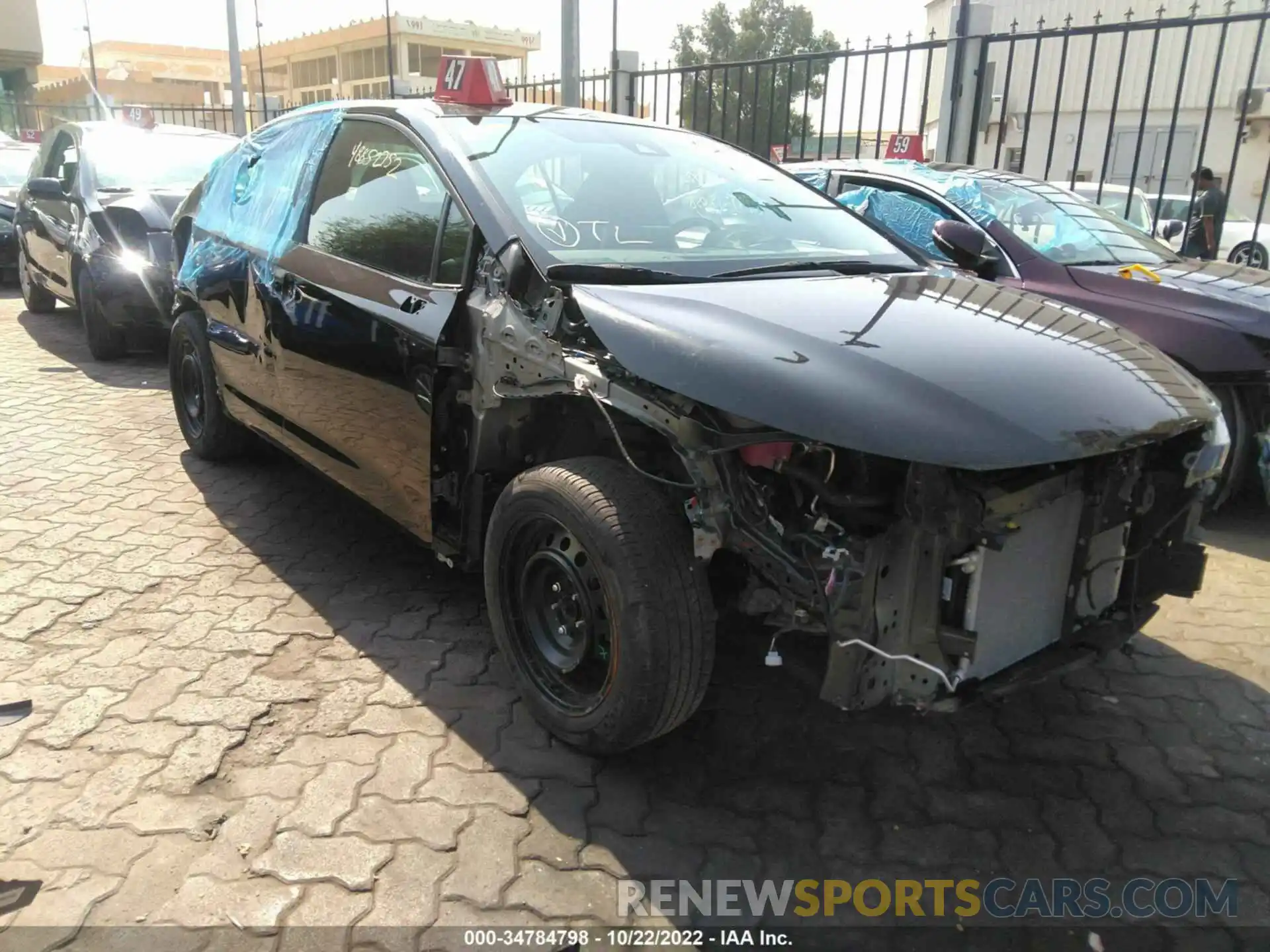 1 Photograph of a damaged car 00FEPRAE6LP143089 TOYOTA COROLLA 2020