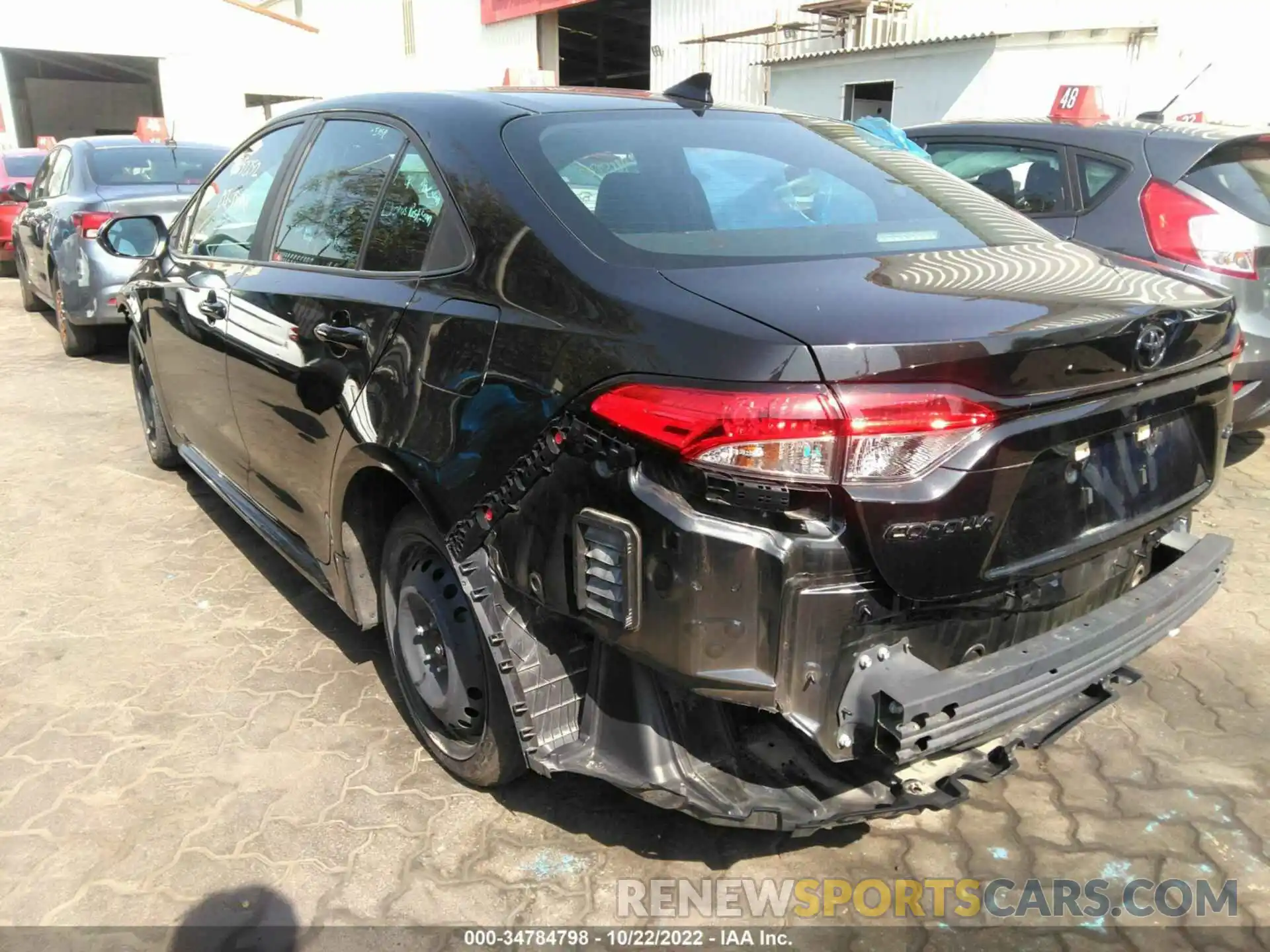 3 Photograph of a damaged car 00FEPRAE6LP143089 TOYOTA COROLLA 2020