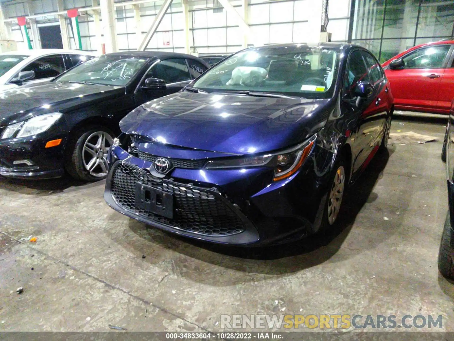 1 Photograph of a damaged car 00FEPRAE8LP088774 TOYOTA COROLLA 2020