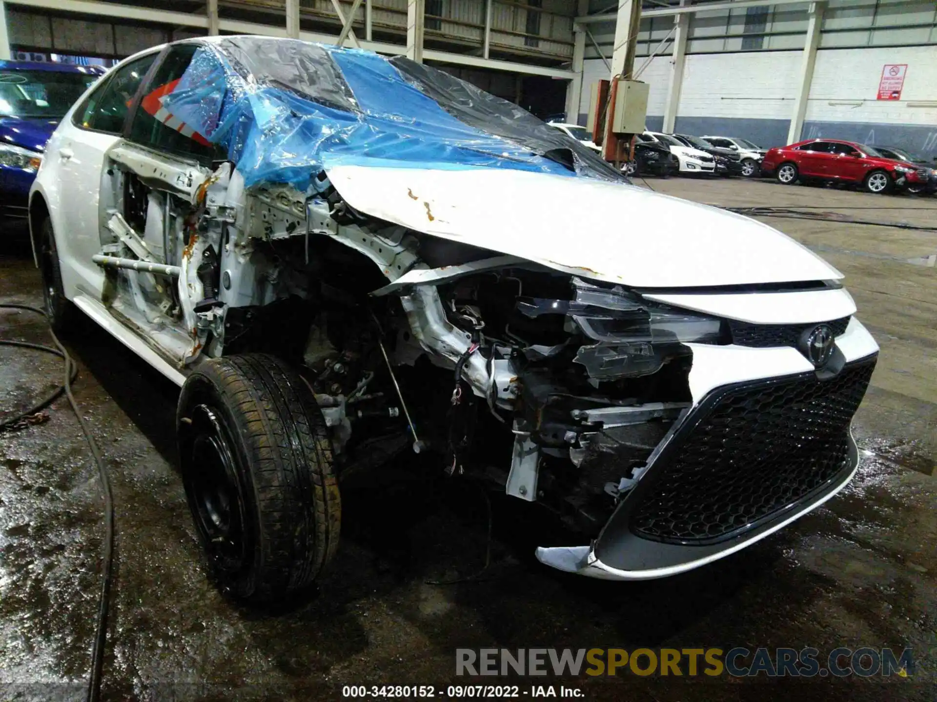 1 Photograph of a damaged car 00FEPRAEXLP097587 TOYOTA COROLLA 2020