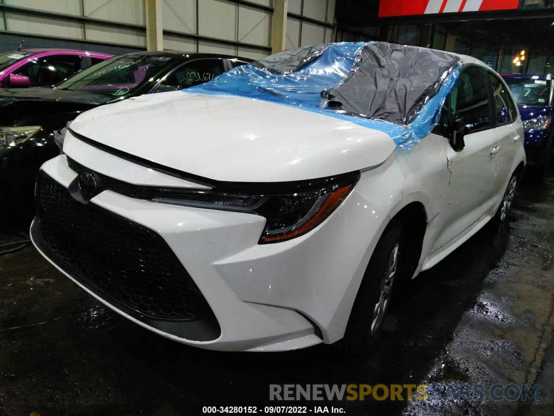 2 Photograph of a damaged car 00FEPRAEXLP097587 TOYOTA COROLLA 2020