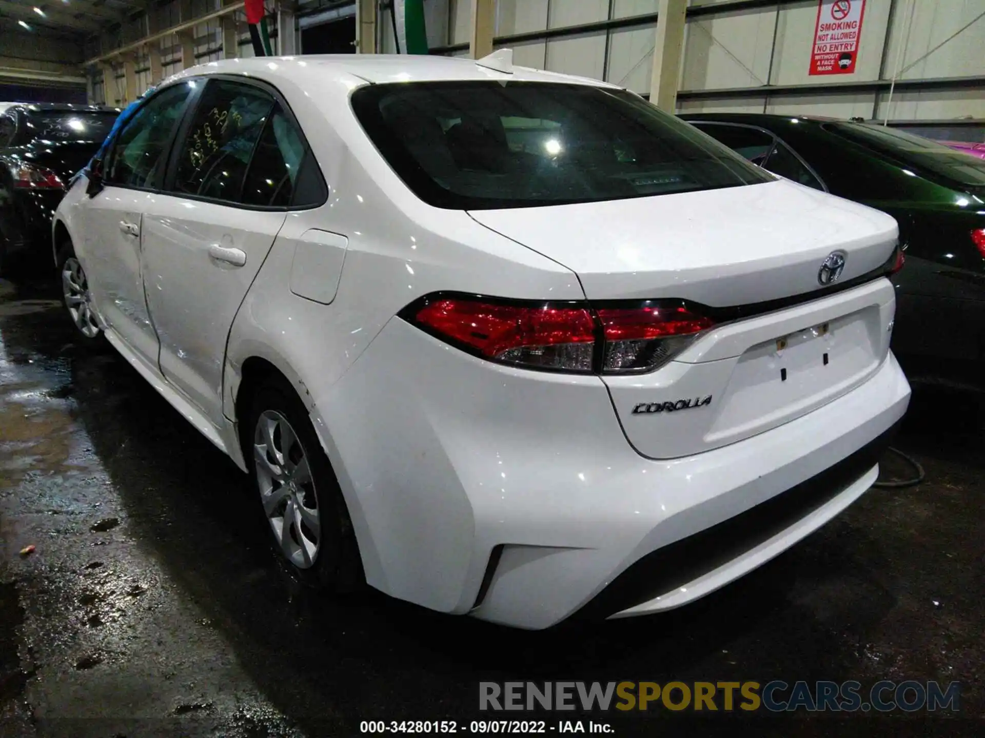 3 Photograph of a damaged car 00FEPRAEXLP097587 TOYOTA COROLLA 2020