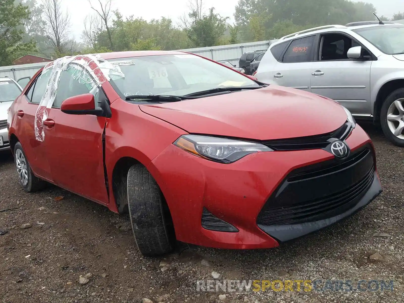 1 Photograph of a damaged car 2T1BURHE4KC214399 TOYOTA COROLLA 2020