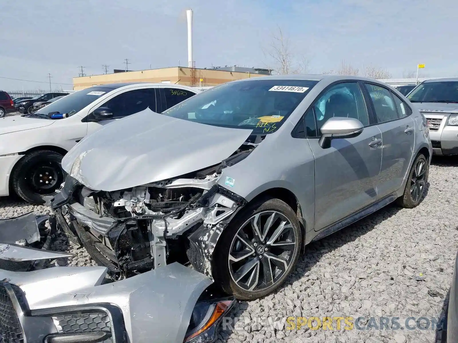 2 Photograph of a damaged car 5YFB4RBE0LP003114 TOYOTA COROLLA 2020