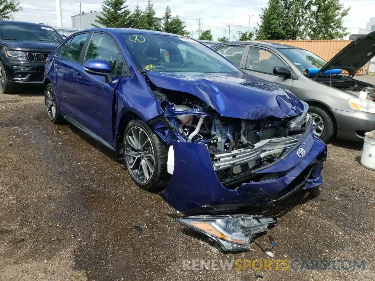 1 Photograph of a damaged car 5YFB4RBE1LP010878 TOYOTA COROLLA 2020