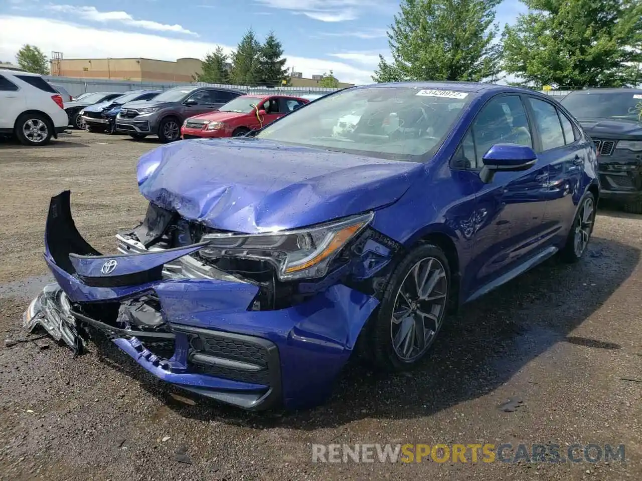 2 Photograph of a damaged car 5YFB4RBE1LP010878 TOYOTA COROLLA 2020