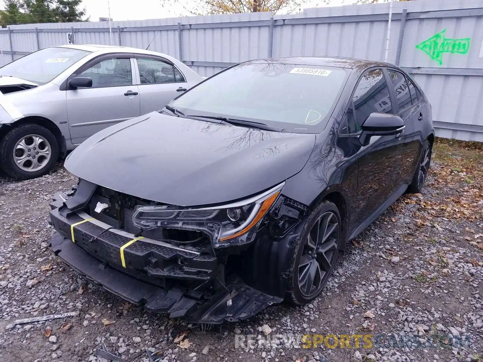 2 Photograph of a damaged car 5YFB4RBE2LP007987 TOYOTA COROLLA 2020