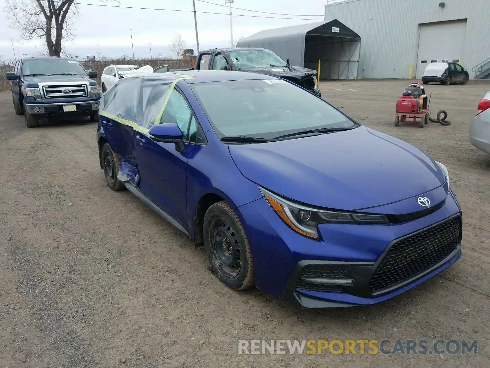 1 Photograph of a damaged car 5YFB4RBE3LP009358 TOYOTA COROLLA 2020