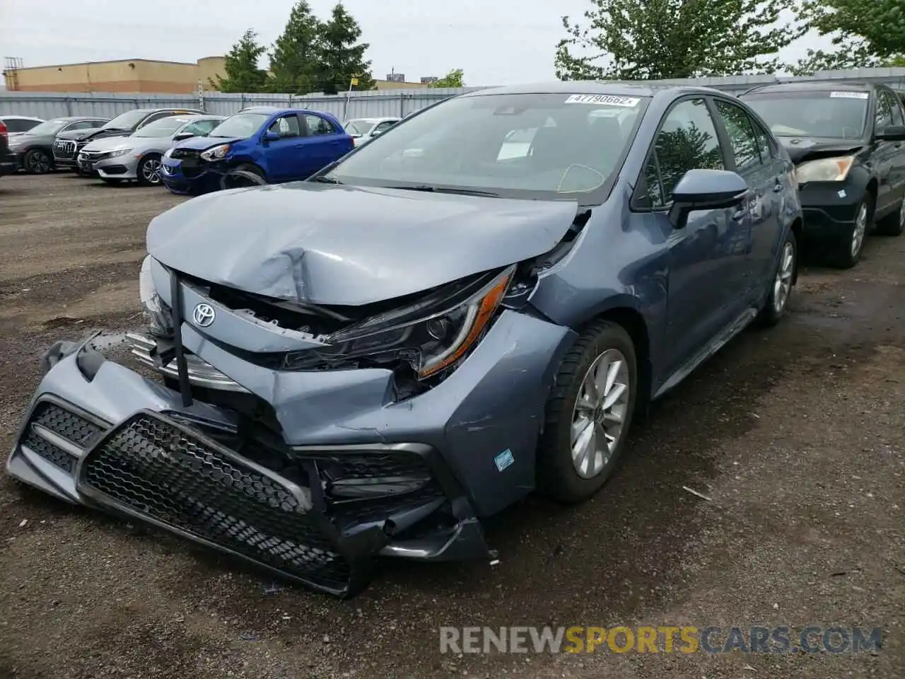 2 Photograph of a damaged car 5YFB4RBE4LP053742 TOYOTA COROLLA 2020