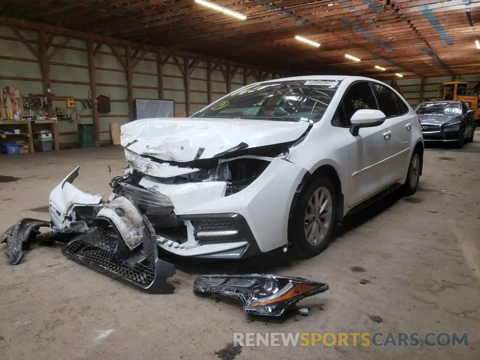 2 Photograph of a damaged car 5YFB4RBE4LP056141 TOYOTA COROLLA 2020