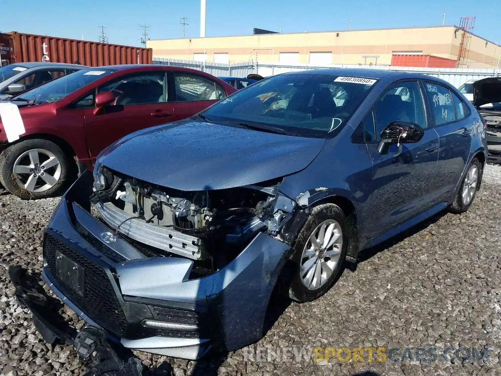 2 Photograph of a damaged car 5YFB4RBE5LP020278 TOYOTA COROLLA 2020