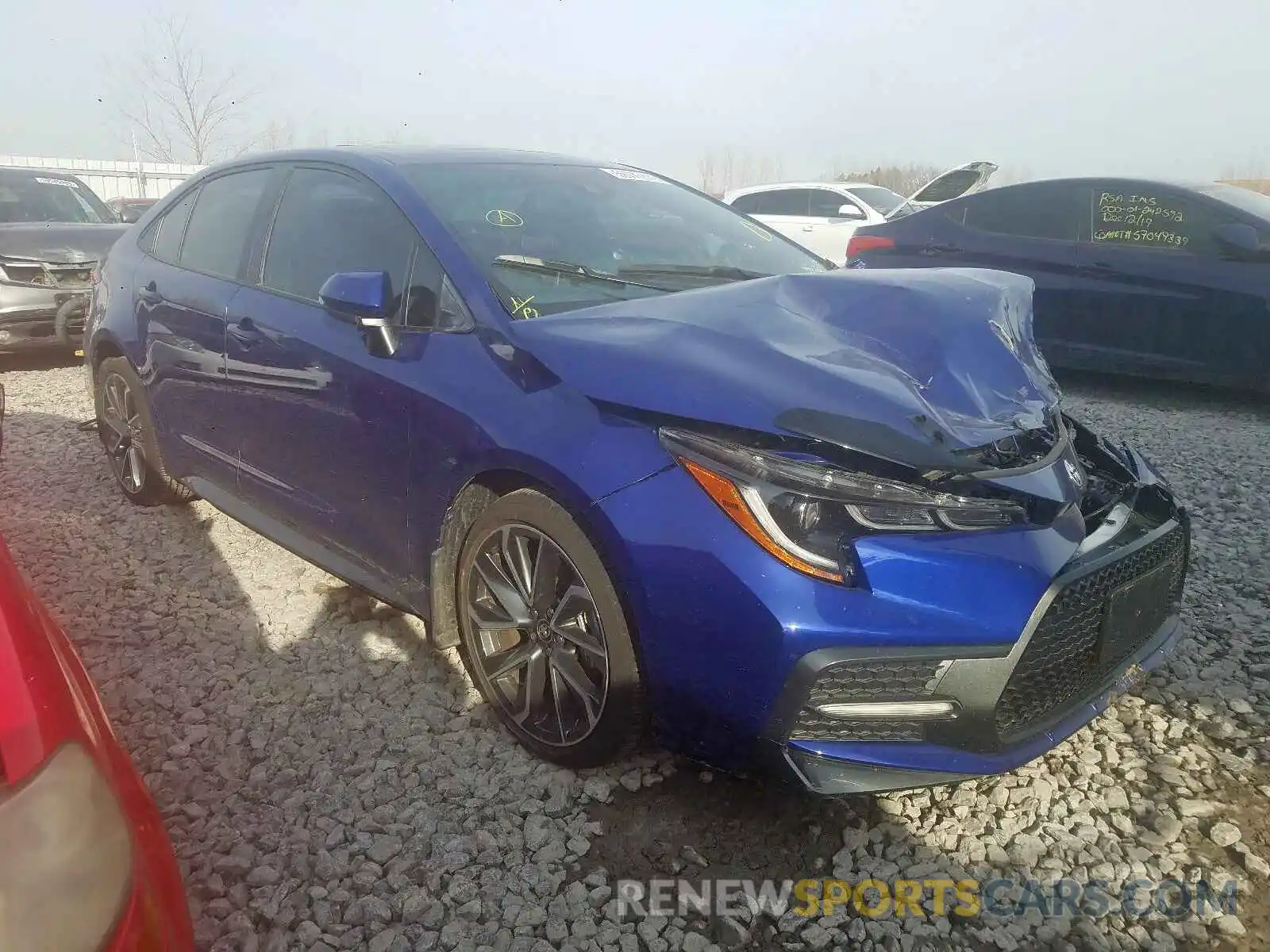 1 Photograph of a damaged car 5YFB4RBE6LP003716 TOYOTA COROLLA 2020