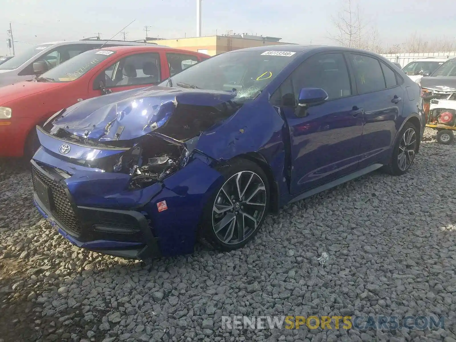 2 Photograph of a damaged car 5YFB4RBE6LP003716 TOYOTA COROLLA 2020