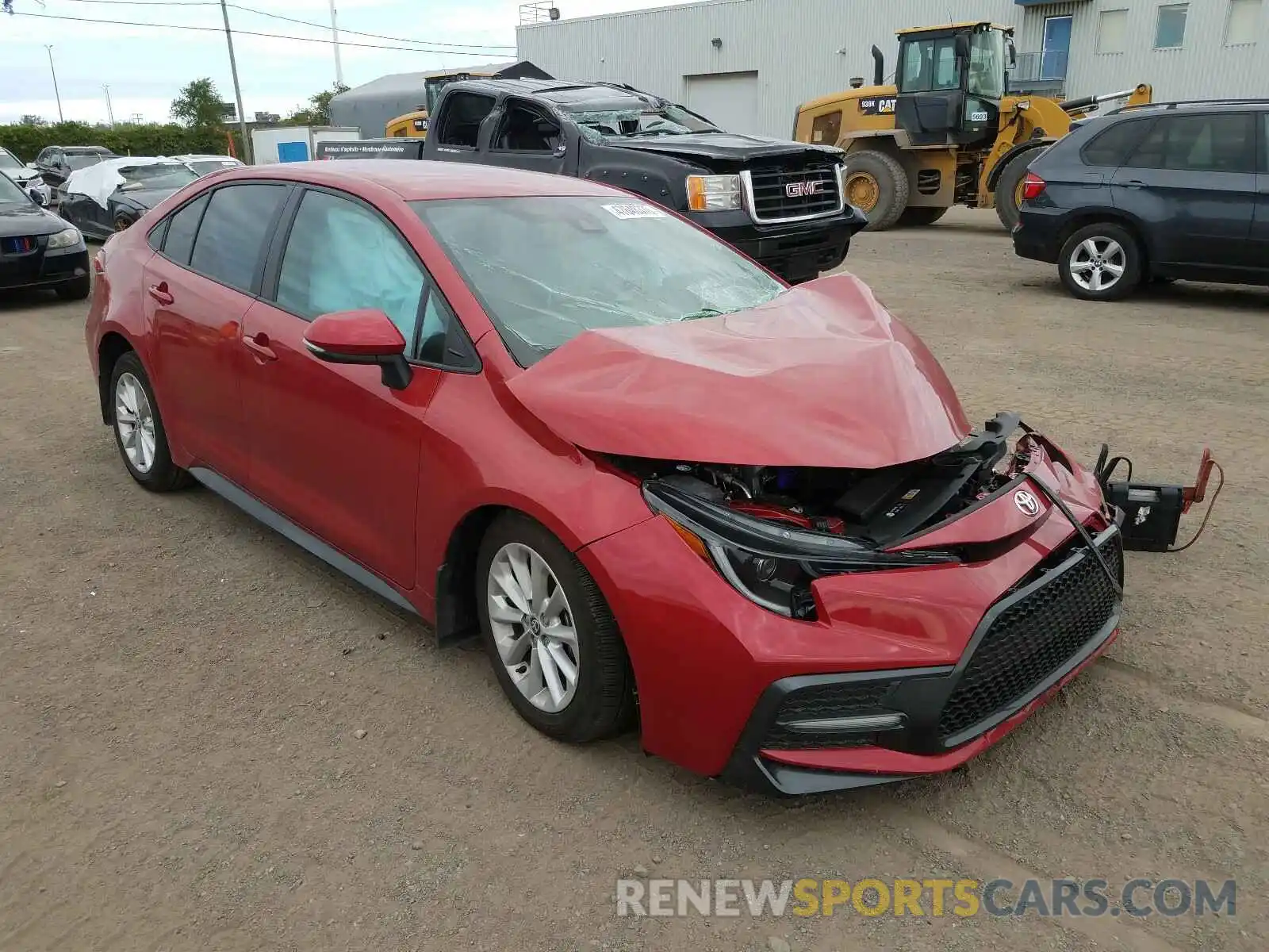 1 Photograph of a damaged car 5YFB4RBE7LP001599 TOYOTA COROLLA 2020