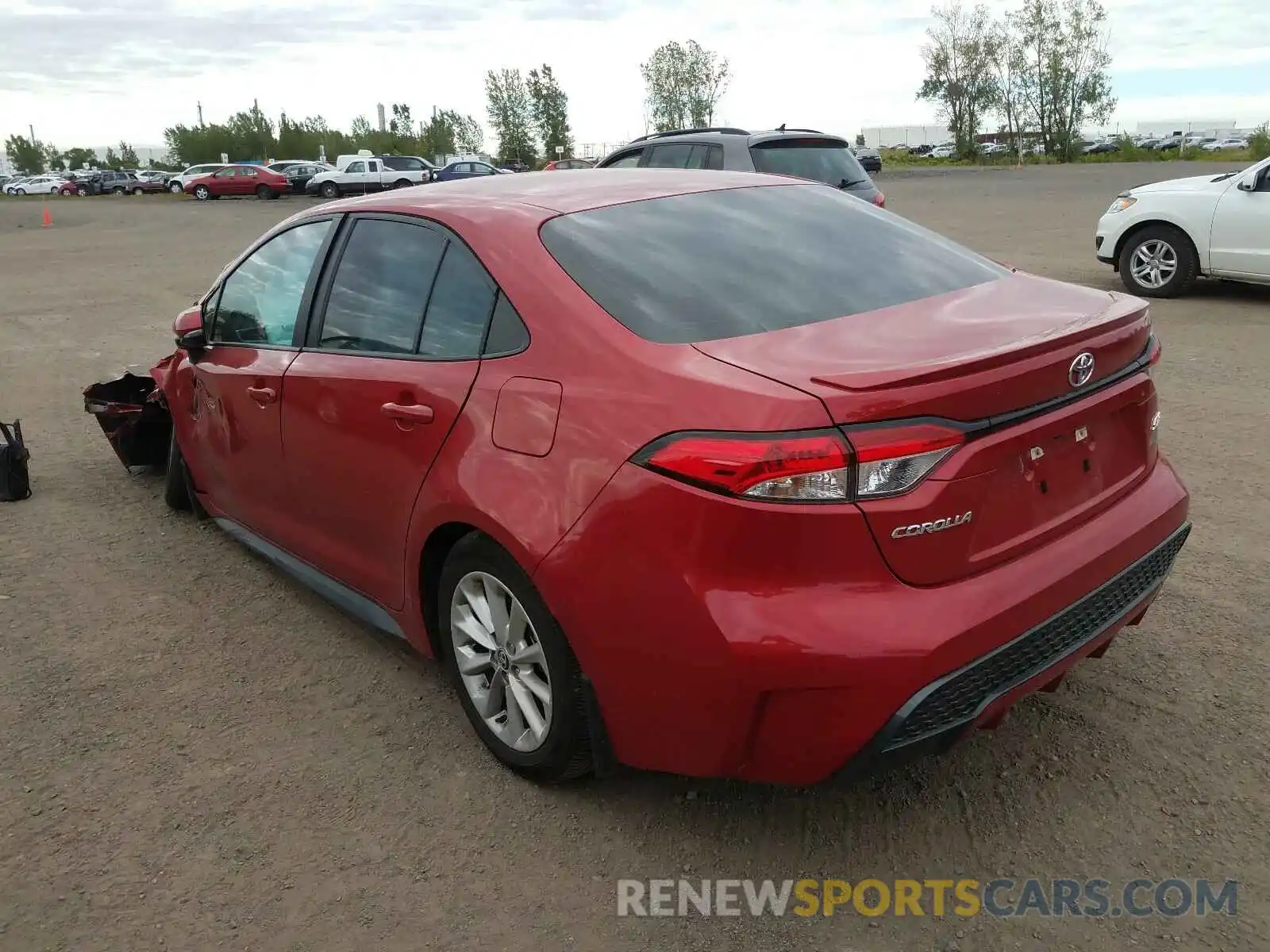 3 Photograph of a damaged car 5YFB4RBE7LP001599 TOYOTA COROLLA 2020